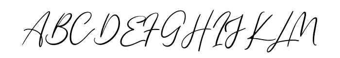 Single Signature Thin Font UPPERCASE