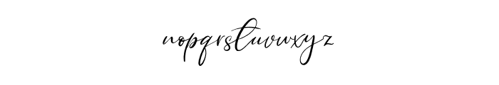 Single Signature Thin Font LOWERCASE