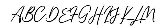 Single Signature Font UPPERCASE