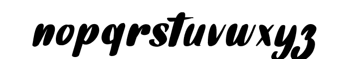 SingleDaySlant-Regular Font LOWERCASE