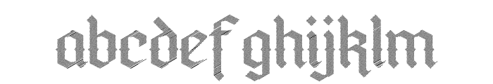 Sinister FD Hatch Font LOWERCASE