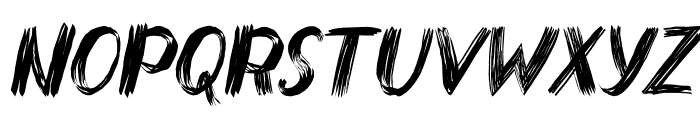 SinisterStrokes-Italic Font UPPERCASE