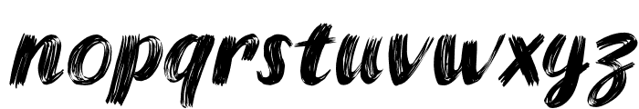 SinisterStrokes-Italic Font LOWERCASE