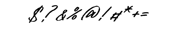 Sintalina Monetha Italic Font OTHER CHARS