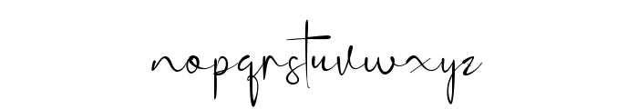 Sintya Signature Font LOWERCASE