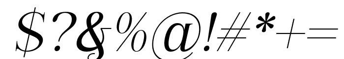 SintyaLivy-Italic Font OTHER CHARS