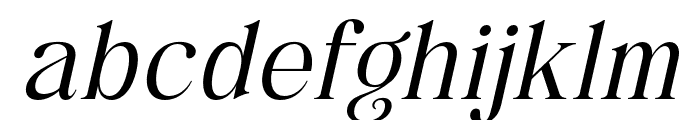 SintyaLivy-Italic Font LOWERCASE