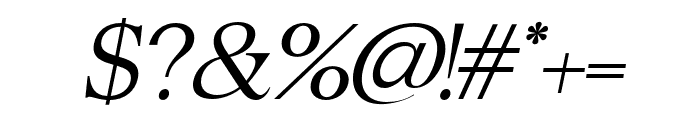 Sirkel Italic Font OTHER CHARS