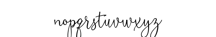 Sistya Sript Font LOWERCASE