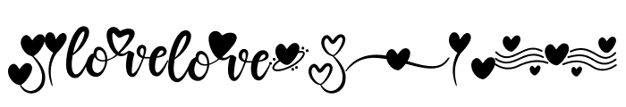 Sitya Love Doodles Font OTHER CHARS