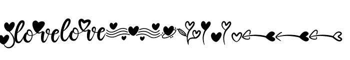 Sitya Love Doodles Font LOWERCASE