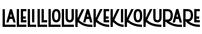 Skabelo Ligature Font UPPERCASE