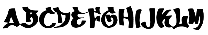 Skate Graffiti Font UPPERCASE