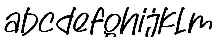Skaterain Italic Font LOWERCASE