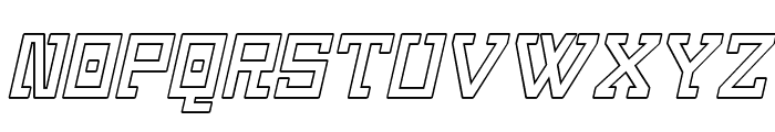 Skaterix-ItalicOutline Font LOWERCASE