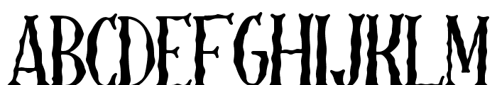 Skellington Hollow Font LOWERCASE