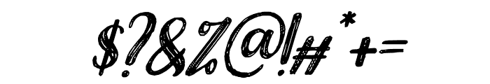 Sketched Italic Font OTHER CHARS