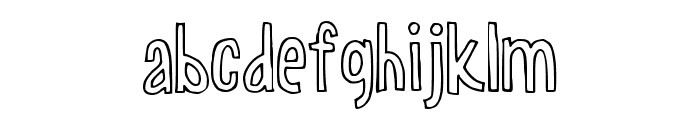 Sketchino Outline Regular Font LOWERCASE