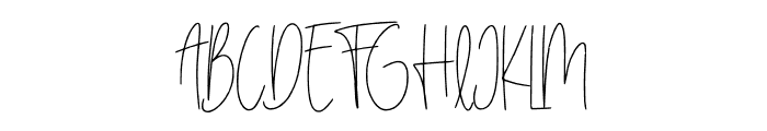 Sketchthiny Font UPPERCASE