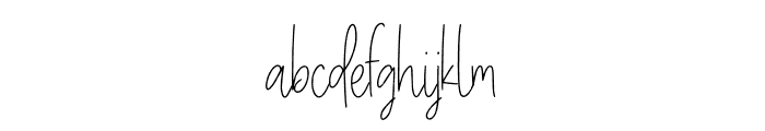 Sketchthiny Font LOWERCASE