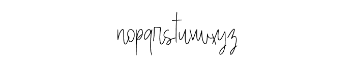 Sketchthiny Font LOWERCASE