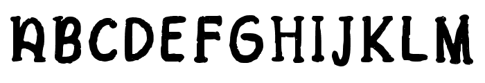 Sketchy Cute Regular Font UPPERCASE