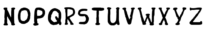 Sketchy Cute Regular Font UPPERCASE