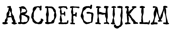 Sketchy Ghost Font UPPERCASE