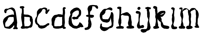 Sketchy Ghost Font LOWERCASE