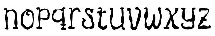 Sketchy Ghost Font LOWERCASE