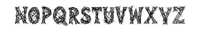 Sketchy Lines By Squeeb Regular Font LOWERCASE