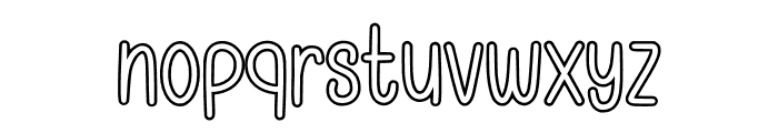 Sketchy Outline Font LOWERCASE