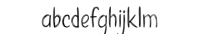Sketchy Pencil Font LOWERCASE