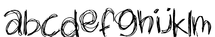 Sketchy Regular Font LOWERCASE