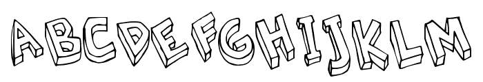 Sketchy Toon Regular Font UPPERCASE