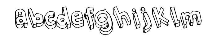 Sketchy Toon Regular Font LOWERCASE