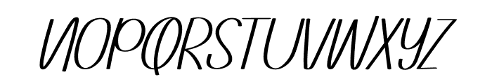 SketchyVibe Italic Font UPPERCASE