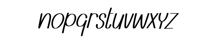 SketchyVibe Italic Font LOWERCASE