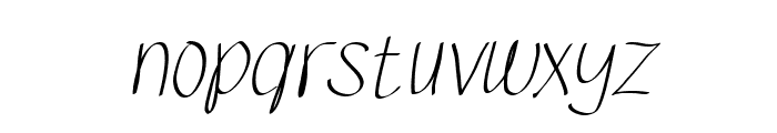 Sketsa Handdrawn Italic Font LOWERCASE