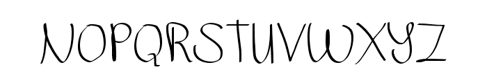 Sketsa Handdrawn Regular Font UPPERCASE