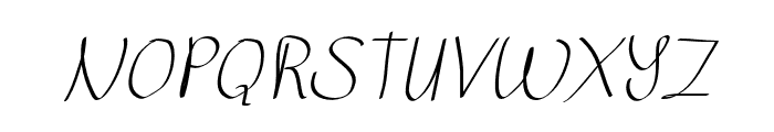SketsaHanddrawn-Italic Font UPPERCASE