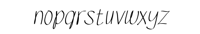 SketsaHanddrawn-Italic Font LOWERCASE