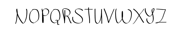 SketsaHanddrawn-Regular Font UPPERCASE