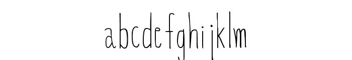 Skinny Butterfly Font LOWERCASE