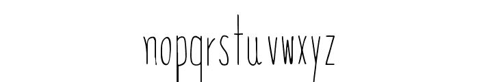 Skinny Butterfly Font LOWERCASE