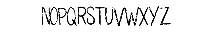 Skinny Charcoal Crayon  Regular Font UPPERCASE