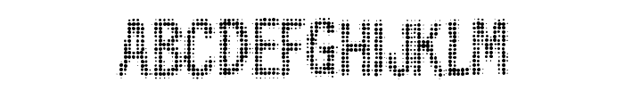 Skinny Dot By Squeeb Cr Regular Font UPPERCASE