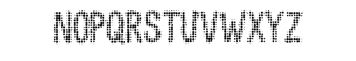 Skinny Dot By Squeeb Cr Regular Font UPPERCASE