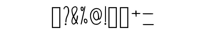 Skinny Dream Regular Font OTHER CHARS