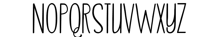 Skinny Regular Font UPPERCASE